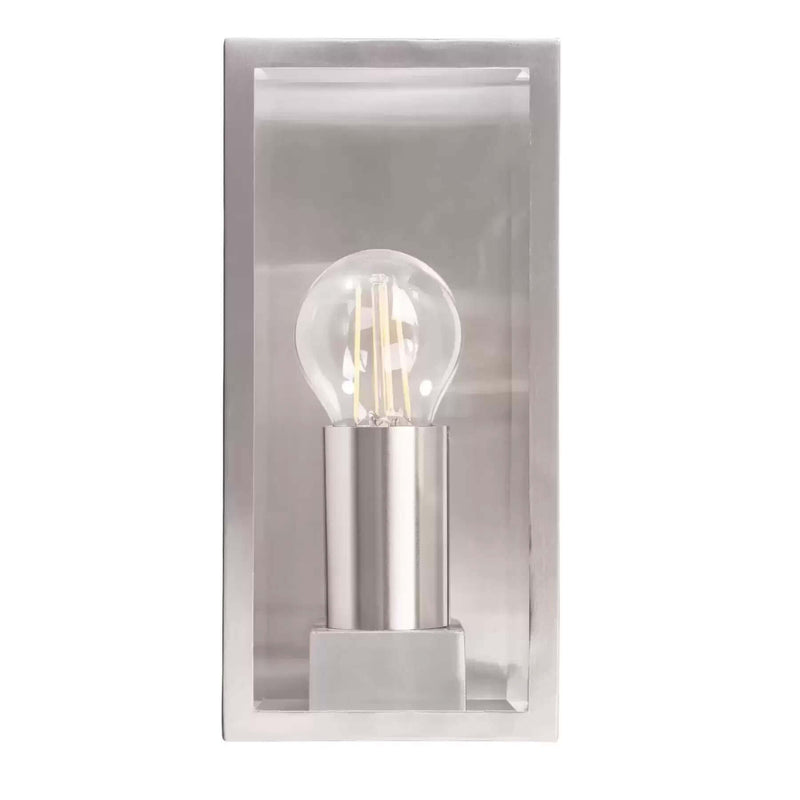 8W Filament LED Stainless Steel Wall Light IP54