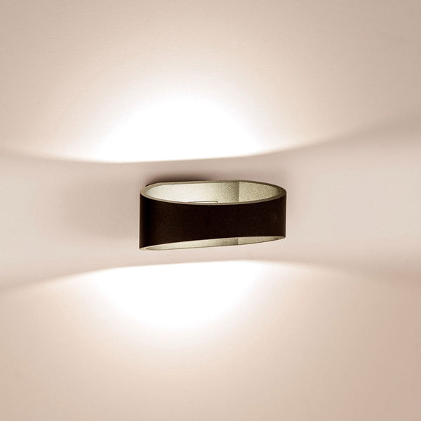 9W LED Oval Shape Up/Down Wall Light IP54
