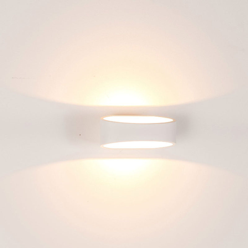 9W LED Oval Shape Up/Down Wall Light IP54